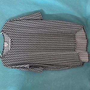 Lularoe Irma Size XS Black and White